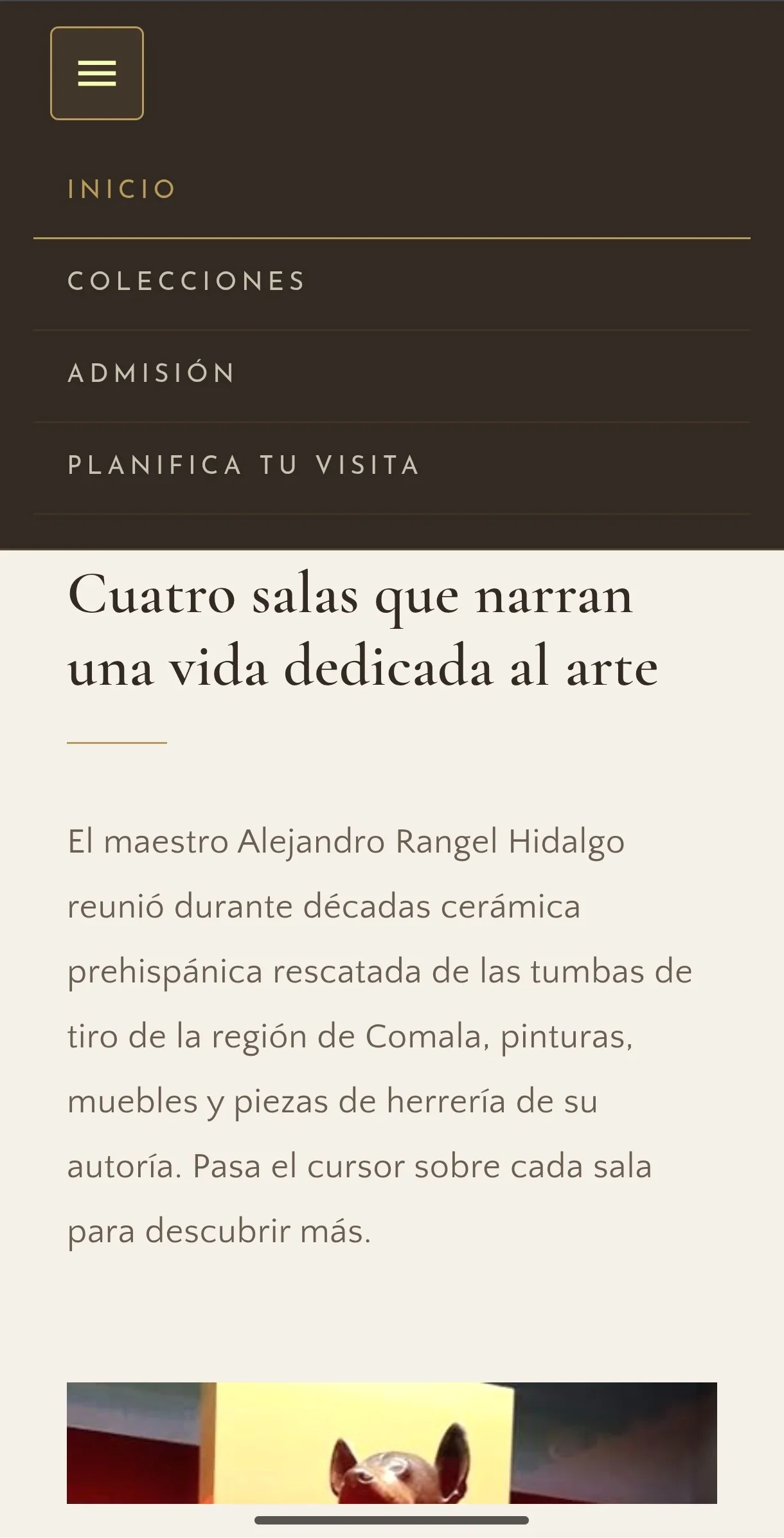Mobile UI showing mobile navigation and accessible touch targets